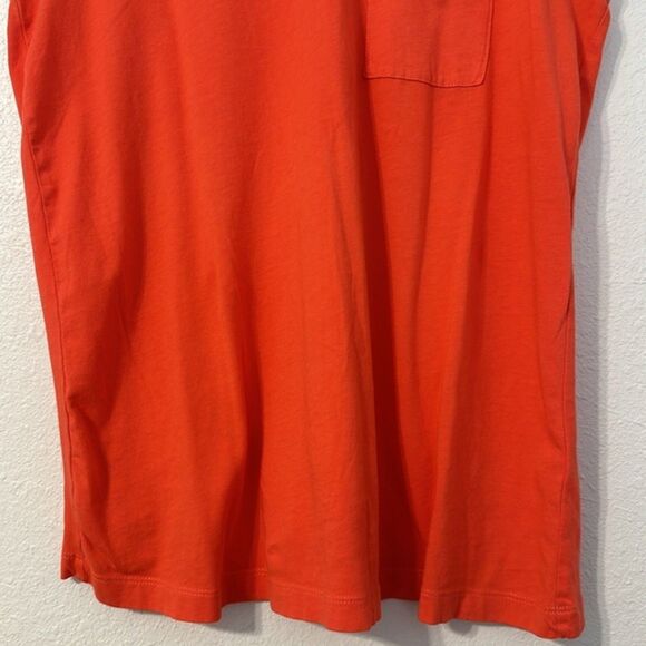 J Crew Tank Top Crew Neck Womens Sm Vibrant Breathable Festival Orange Vacation - Picture 3 of 9
